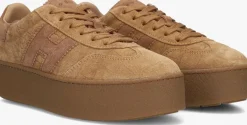 camel hogan lage sneakers h681 allacciato h