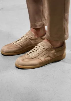 camel santoni lage sneakers oly cube