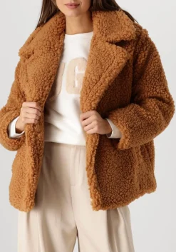 camel ugg teddy jas gertrude short teddy coat