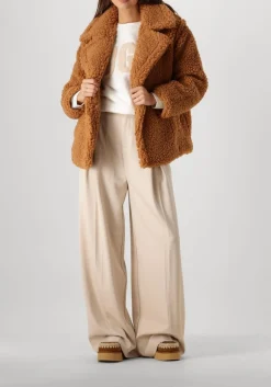 camel ugg teddy jas gertrude short teddy coat