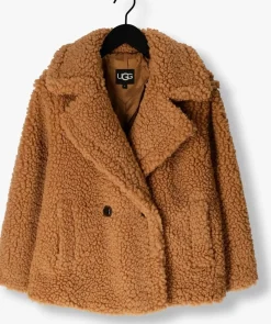 camel ugg teddy jas gertrude short teddy coat