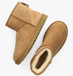 camel ugg vachtlaarzen w classic mini ii