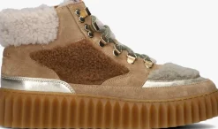 camel voile blanche hoge sneakers eva hike