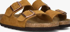 cognac birkenstock slippers arizona sue