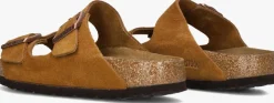 cognac birkenstock slippers arizona sue