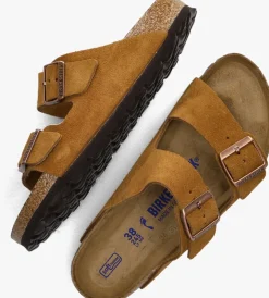 cognac birkenstock slippers arizona sue