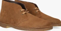 cognac clarks originals boots desert boot heren