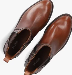 cognac maripe enkelboots fabiola