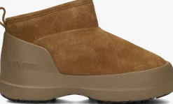 cognac moon boot enkelboots mb luna low boot suede