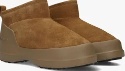 cognac moon boot enkelboots mb luna low boot suede