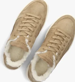 cognac nubikk lage sneakers basket teddy