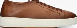 cognac santoni lage sneakers clean row