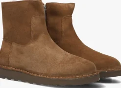 cognac shabbies enkelboots palissa mia zip