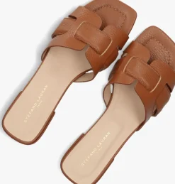 cognac stefano lauran slippers 24050