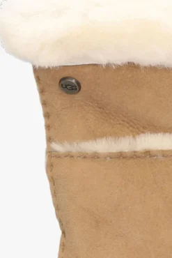 cognac ugg handschoenen seamed tech glove