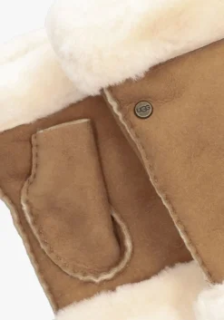 cognac ugg handschoenen sheepskin fingerless glove