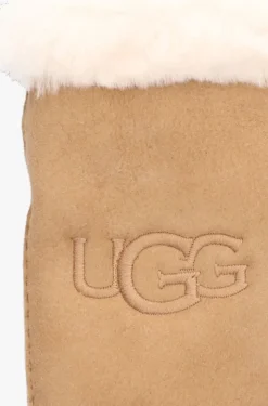 cognac ugg handschoenen shearling ugg embroider mitten