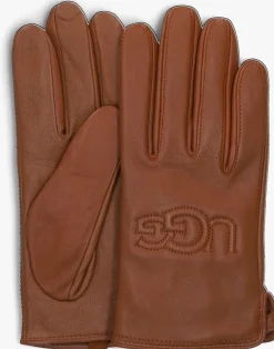 cognac ugg handschoenen shorty logo glove