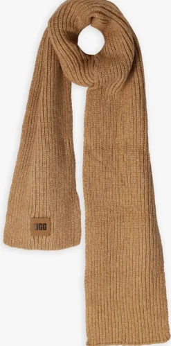 cognac ugg sjaal chunky rib scarf