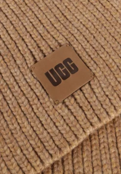 cognac ugg sjaal chunky rib scarf