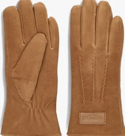 cognac warmbat handschoenen gloves women