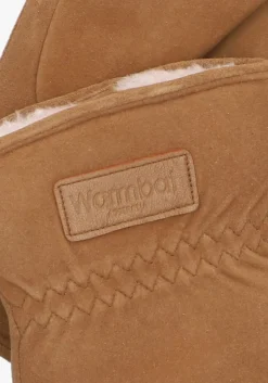 cognac warmbat handschoenen mitten women