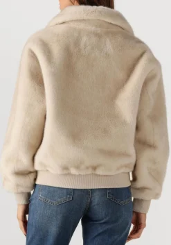 creme alter ego faux fur jas linn