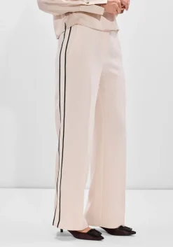 creme dante6 wijde broek hush taped tailored pants