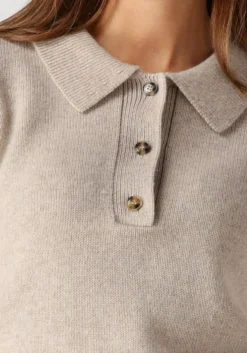 creme herskind top alberto knit polo blouse