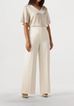 creme mos mosh blouses mmevie v-neck satin blouse