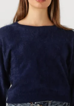donkerblauwe absolut cashmere trui zoe