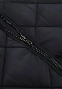 donkerblauwe alix the label jack ladies woven quilted bomber