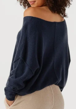 donkerblauwe american vintage trui damsville