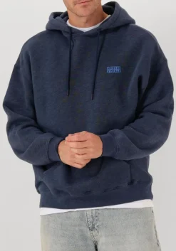 donkerblauwe american vintage sweater doven hoodie