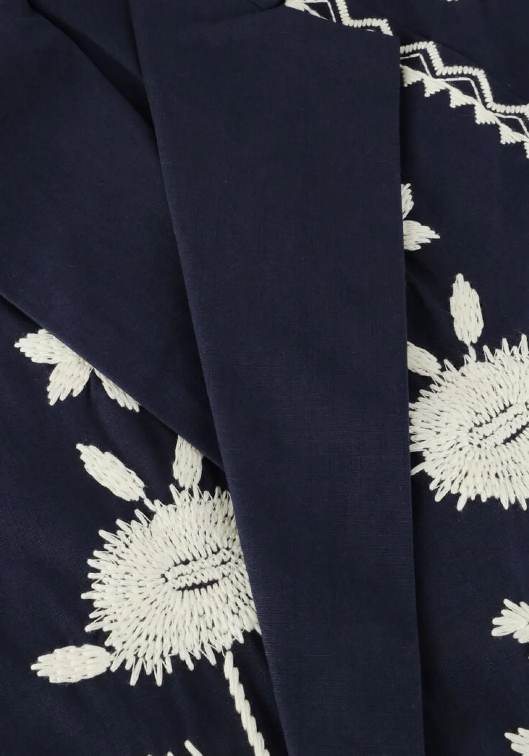 donkerblauwe antik batik jack winna bomber