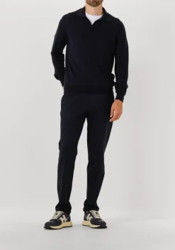 donkerblauwe berwich pantalon morello elax