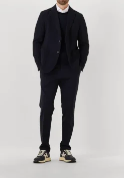 donkerblauwe berwich pantalon morello elax