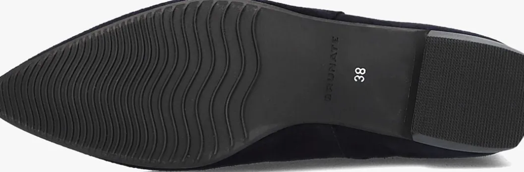 donkerblauwe brunate enkellaarsjes 18032