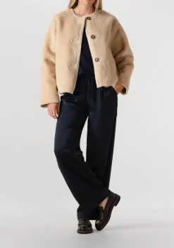 donkerblauwe bruuns bazaar wijde broek bbzalia pants