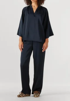 donkerblauwe bruuns bazaar blouses bbwinny blouse