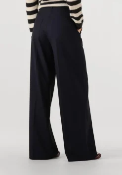 donkerblauwe cambio wijde broek adrienne