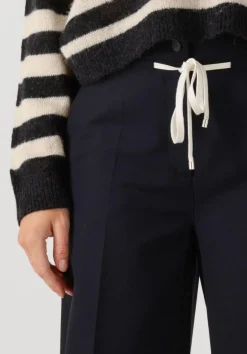 donkerblauwe cambio wijde broek adrienne