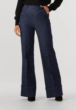 donkerblauwe caroline biss straight leg jeans 4557