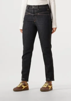 donkerblauwe closed slim fit jeans pedal pusher 2