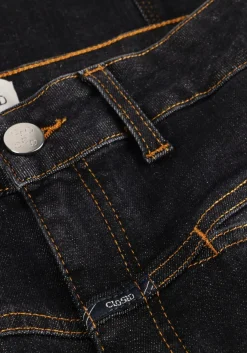 donkerblauwe closed slim fit jeans pedal pusher 2