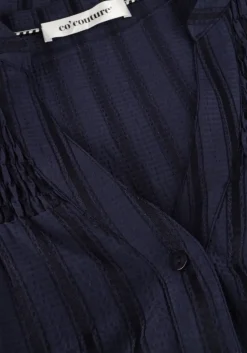 donkerblauwe co'couture midi jurk lulu dress