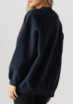 donkerblauwe deblon sports sweater malou sweater