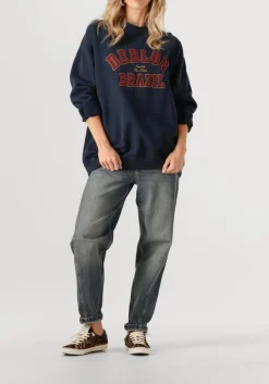 donkerblauwe deblon sports sweater malou sweater