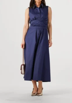 donkerblauwe devotion maxi jurk eros