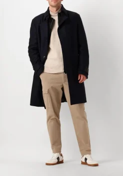 donkerblauwe drykorn mantel skaro